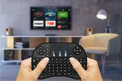 Mini Wireless Keyboard with Touchpad RGB Backlit Air Mouse for Smart TV Android TV Box PC and Laptop